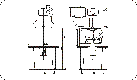 Vertical plough mixer
