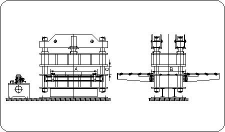 Hydraulic cut-out presses